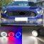 1 комплект, 2 функции для Ford Mustang 2015, 2016, 2017, 2018. Автомобильные светодиодные дневные ходовые огни (DRL), ангельские глазки, противотуманные фары