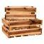 Acacia Farmhouse Style Storage Crates