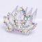 2015 new model FZ-045 bridal wedding hair tiara crown wholesale three crossing leaves
