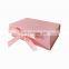 Book shaped pink cardboard boxes magnetic packing cardboard boxes