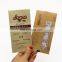 Custom made 1.8oz 52g matte aluminum foil bag snack packaging center seal bags for protein bar with easy tear