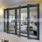 Aluminium thermal break sliding casement door bi folding accordion glass exterior door