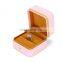 High quality luxury design  custom travel jewelry box PU gift box ring box