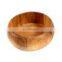 New Style Natural Eco-friendly Acacia Wood Serving Salad Bowl