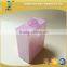 200ml Rectangular Pink Glass Soap Bottle