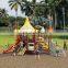 Eco-friendly children large plastic slide used commercial playground equipment for sale