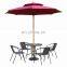 modern luxury outdoor sets patio rattan furniture folding dining table set rattan table and chairs set with umbrella