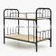 Stainless steel double bunk bed dormitory bunk bed with desk and drawer