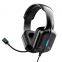 Custom logo glowing stereo headphones computer gaming headset with microphone