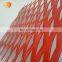 Red color decorative building cladding aluminum expanded metal