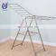 Folding stand for drying covered hanging double pole telescopic clothes rack
