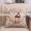 Christmas Decorations 45x45cm Pillow Case Santa Clause Christmas Deer Cotton Linen Cover Home Decor