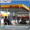 Prefabricated stainless steel civil engineering for gas station canopy
