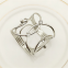 Delicate Aluminum Alloy Napkin Rings in Gold Silver For Fashion Towel Buckle Holder Table Decorations