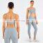 Custom Women Ribber Fabric Sport Set Girls Yoga Gymwear Wholesale Workout Set Fitness clothing