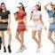 Good Quality Ladies Solid Color Sports Yoga Tennis Set With Shorts Fitness Skirt 2 PCS Gym Set Women Workout Wear Clothes