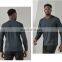 New Custom Logo Plain Long Sleeve Slim Fit Solid Color Crew Neck Men's Fitness Shirt Workout Running Sports Activewear Gym Top
