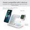 Dual 15W Foldable Fast Wireless Charger Wireless Charging Stand 3 in 1 For iPhone iWatch Airpods