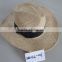 raffia cowboy straw hats with hollowed-out design