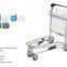 Airline Luggage Handcart Aluminum Alloy Airport Trolley 250kgs load ability