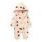 Combinaison pour bébé nouveau-né avec manches longues, enveloppant les pieds, adaptée pour le bébé qui commence à ramper, pyjama pour enfant avec capuche
