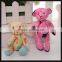 mini plush toys small size plush bear keychain