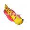 5 person PVC yellow leisure inflatable banana boat