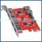 7 Port 5Gbps USB 3.0 2 Internal PCI-e PCI Express Expansion Card for Desktop