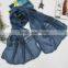 Newest Large Long Plain Embroidery Lace Brim Cotton Linen Brand Scarf