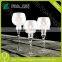 long stemmed clear tealight replacement glass candle holder