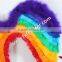 Handmade Adult Rainbow Turkey Feather Angel Wings For Dance Decoration