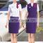 Formal Airline Stewardess Uniform Red Air Hostess Costume for Air Hostess Uniform