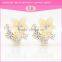 factory welcome custom design crystal zinc alloy fancy stud earring