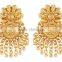 Indian Ethnic Gold Tone Dangle Earrings Jhumka Jhumki