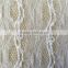 White plain striped tulle mesh lace fabric