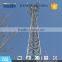 hot dip galvanized steel three tube tower telecom tower