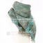 hot sale soft woven 100% acrylic cotton scarf for women