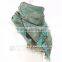 hot sale soft woven 100% acrylic cotton scarf for women
