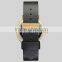 Fashion luxury classic charm black&gold unisex watch stainless steel original Japan movement watch genuine leather strap watch