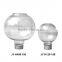 Empty Clear Ball Jar Wide Mouth Cosmetic Lotion Wholesale Jars With Aluminum Lids