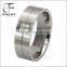 Stainless Steel Men's Rings Inlaid Shining Cubic Zirconia Promise 8mm