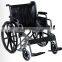 Extra width and heavy duty chrome steel wheelchair