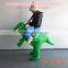 adult and kid funny t-rex inflatable costumes