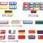 Heartedly Love Flag magnet With Ones Own Motherland Flag