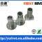 13-12 white zinc plated semi tubular rivet steel rivet