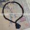 female black nephrite necklace with Buddharupa pendant