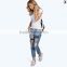 low rise skinny distressing thighs mom jeans (JXA0014)                        
                                                Quality Choice