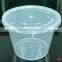 300ml custom disposable plastic clear round plate for party