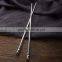 FDA High quality silver plated sterling chopsticks wholesale flatware with rose unique head for hotel household gift dealer