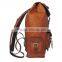 Pure leather handcrafted genuine men leather laptop backpacks and rucksacks canvas
